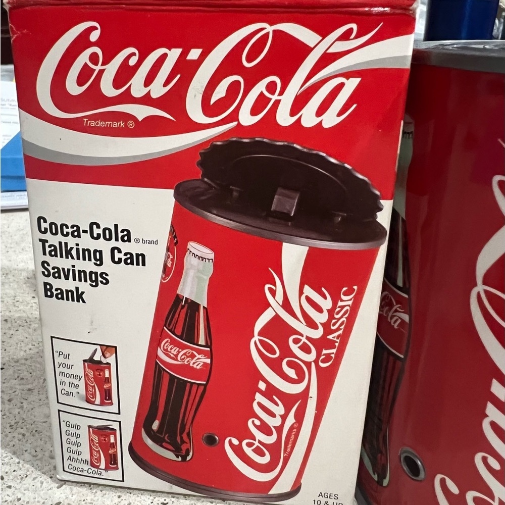 1997 🆕 Coca Cola Talking Can Savings Bank